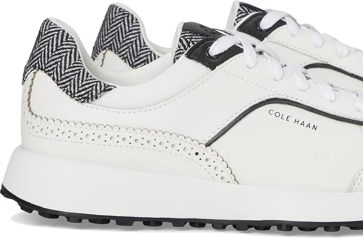 Cole Haan Grand Crosscourt Hallet Runners Women's Snow Shoes White Mesh/Herringbone : 5 B - Medium, Leather - Image 7