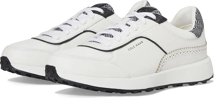 Cole Haan Grand Crosscourt Hallet Runners Women's Snow Shoes White Mesh/Herringbone : 5 B - Medium, Leather
