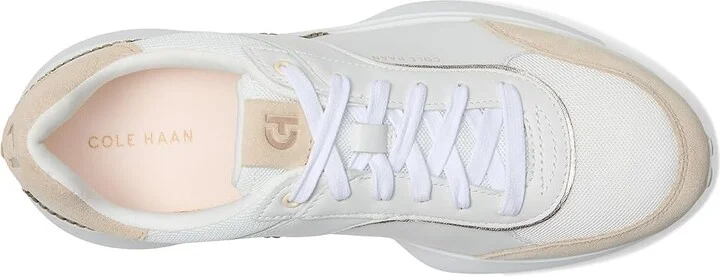Cole Haan Grand Crosscourt Hallet Runners Women's Snow Shoes White Oat Suede : 5.5 C - Wide, Leather - Image 2