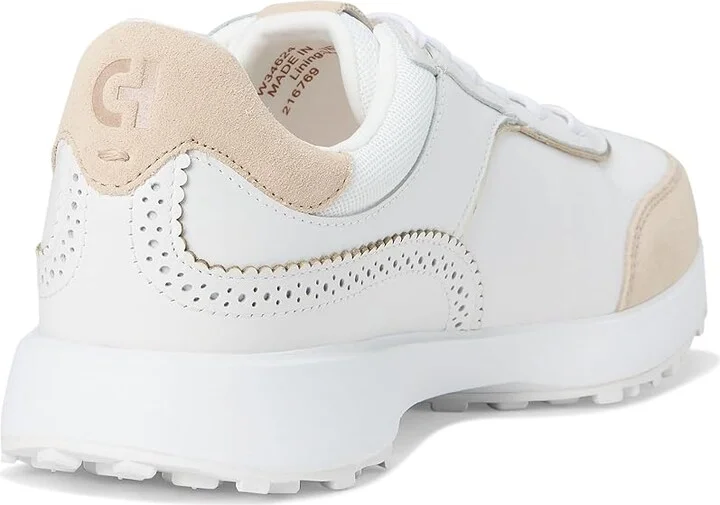 Cole Haan Grand Crosscourt Hallet Runners Women's Snow Shoes White Oat Suede : 5.5 C - Wide, Leather - Image 4