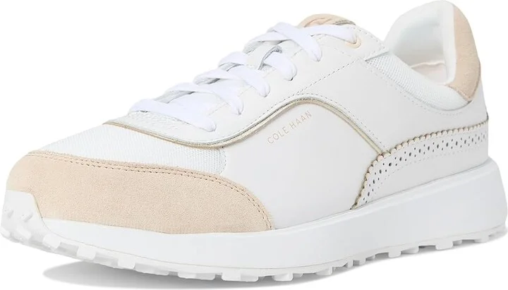 Cole Haan Grand Crosscourt Hallet Runners Women's Snow Shoes White Oat Suede : 5.5 C - Wide, Leather - Image 5