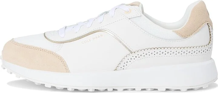 Cole Haan Grand Crosscourt Hallet Runners Women's Snow Shoes White Oat Suede : 5.5 C - Wide, Leather - Image 6