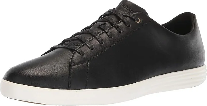 Cole Haan Grand Crosscourt II Men's Shoes Black Leather/Optic White : 10 D - Medium - Image 2