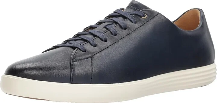 Cole Haan Grand Crosscourt II Men's Shoes Navy Leather Burnish : 10 D - Medium - Image 2