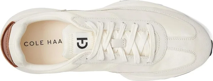 Cole Haan Grand Crosscourt Midtown Runner Men's Lace-up Boots Ivory/Optic White/Gum : 7 W - Wide, Leather/Suede - Image 2