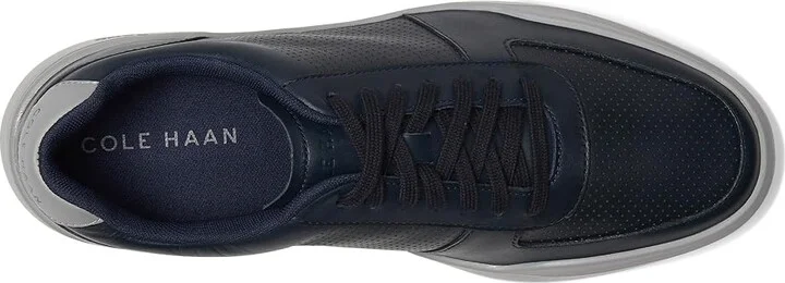 Cole Haan Grand Crosscourt Modern Perf Sn Men's Lace-up Boots Blueberry/Drizzle : 8 W - Wide, Nubuck - Image 2