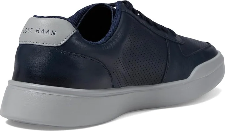 Cole Haan Grand Crosscourt Modern Perf Sn Men's Lace-up Boots Blueberry/Drizzle : 8 W - Wide, Nubuck - Image 4