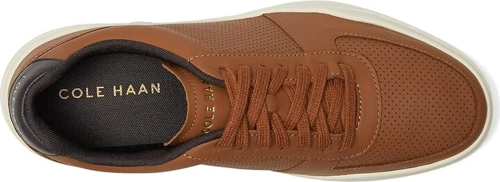 Cole Haan Grand Crosscourt Modern Perf Sn Men's Lace-up Boots British Tan Leather : 7 M - Medium, Nubuck/Suede - Image 2