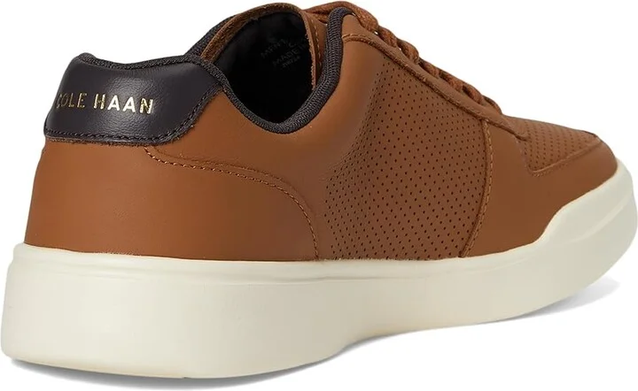 Cole Haan Grand Crosscourt Modern Perf Sn Men's Lace-up Boots British Tan Leather : 7 M - Medium, Nubuck/Suede - Image 4