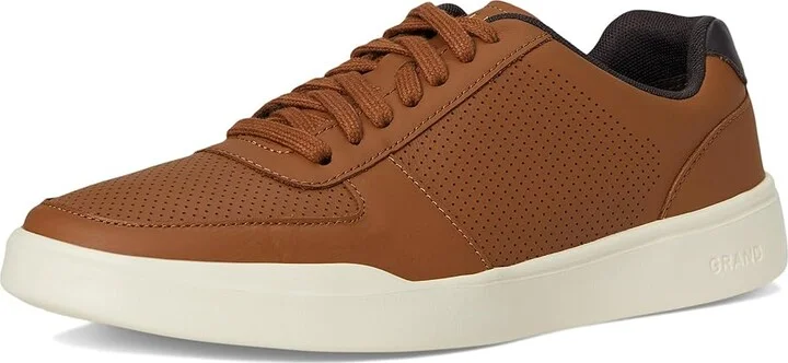Cole Haan Grand Crosscourt Modern Perf Sn Men's Lace-up Boots British Tan Leather : 7 M - Medium, Nubuck/Suede - Image 5