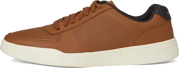 Cole Haan Grand Crosscourt Modern Perf Sn Men's Lace-up Boots British Tan Leather : 7 M - Medium, Nubuck/Suede - Image 6