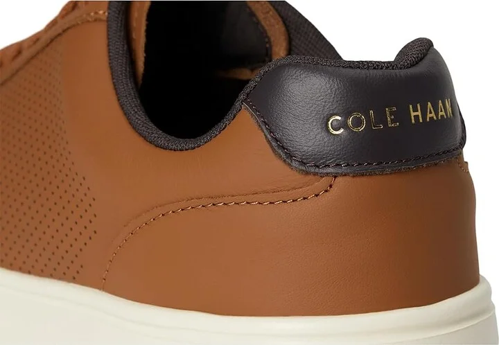 Cole Haan Grand Crosscourt Modern Perf Sn Men's Lace-up Boots British Tan Leather : 7 M - Medium, Nubuck/Suede - Image 7