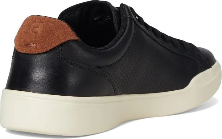 Cole Haan Grand Crosscourt Modern Perforated Lace To Toe Sneakers Men's Shoes Black/Ivory : 10 D - Medium, Leather/Suede - Image 4