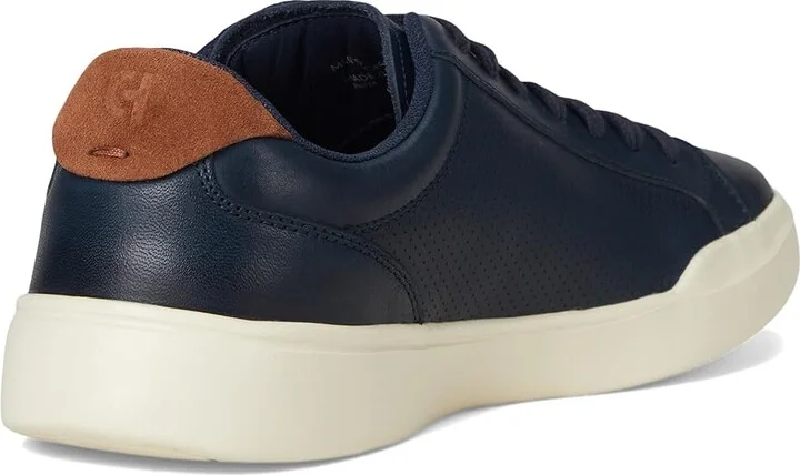 Cole Haan Grand Crosscourt Modern Perforated Lace To Toe Sneakers Men's Shoes Navy Blazer : 8 D - Medium, Leather/Suede - Image 4