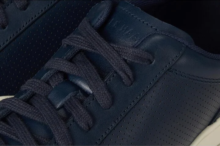 Cole Haan Grand Crosscourt Modern Perforated Lace To Toe Sneakers Men's Shoes Navy Blazer : 8 D - Medium, Leather/Suede - Image 7