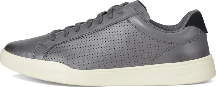Cole Haan Grand Crosscourt Modern Perforated Lace To Toe Sneakers Men's Shoes Quiet Shade : 9 D - Medium, Leather/Suede - Image 6