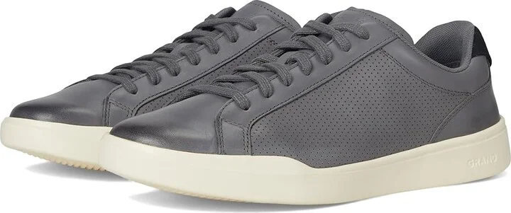 Cole Haan Grand Crosscourt Modern Perforated Lace To Toe Sneakers Men's Shoes Quiet Shade : 9 D - Medium, Leather/Suede
