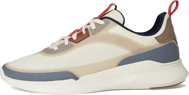 Cole Haan Grand Crosscourt Modern Runner Men's Lace-up Boots Ivory/Ancient Scroll/Ivory : 10 D - Medium, Leather/Suede - Image 6