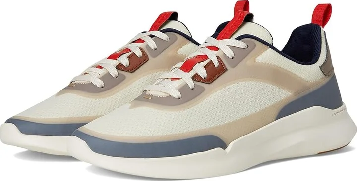 Cole Haan Grand Crosscourt Modern Runner Men's Lace-up Boots Ivory/Ancient Scroll/Ivory : 10 D - Medium, Leather/Suede