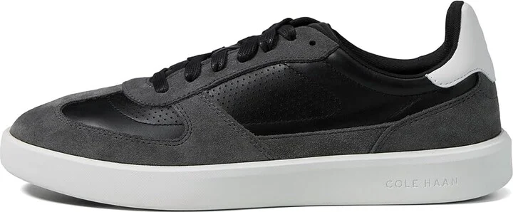 Cole Haan Grand Crosscourt Modern Turf Sneaker Men's Lace-up Boots Black/Gray Pinstripe/Optic White : 7 D - Medium, Leather - Image 6