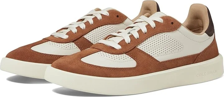 Cole Haan Grand Crosscourt Modern Turf Sneaker Men's Lace-up Boots British Tan/Ivory : 12 D - Medium, Leather