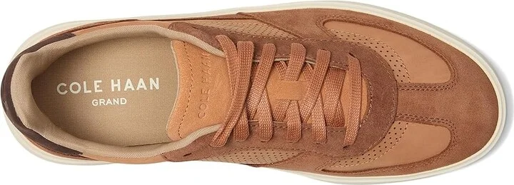 Cole Haan Grand Crosscourt Modern Turf Sneaker Men's Lace-up Boots British Tan/Natural Tan/Ivory : 7.5 D - Medium, Leather - Image 2