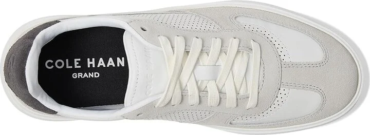 Cole Haan Grand Crosscourt Modern Turf Sneaker Men's Lace-up Boots Microchip/Gray Pinstripe/Optic White : 7.5 D - Medium, Leather - Image 2