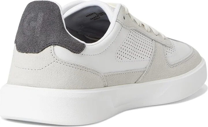 Cole Haan Grand Crosscourt Modern Turf Sneaker Men's Lace-up Boots Microchip/Gray Pinstripe/Optic White : 7.5 D - Medium, Leather - Image 4