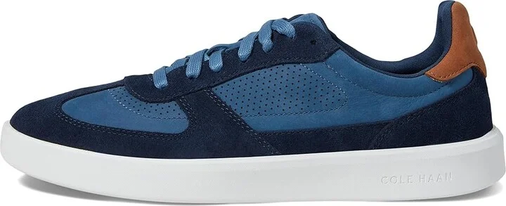 Cole Haan Grand Crosscourt Modern Turf Sneaker Men's Lace-up Boots Navy Blazer/British Tan/Optic White : 9.5 D - Medium, Leather - Image 6