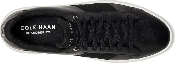 Cole Haan Grand Crosscourt Premier Men's Lace-up Boots Black/White : 7 W - Wide, Leather - Image 2