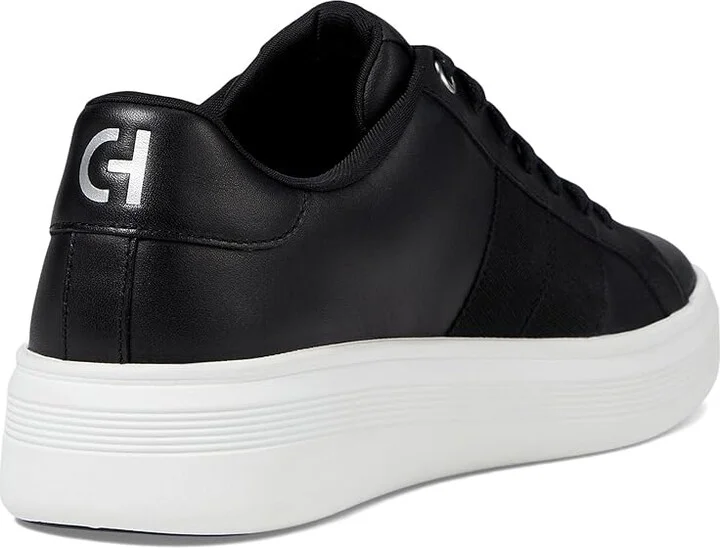 Cole Haan Grand Crosscourt Premier Men's Lace-up Boots Black/White : 7 W - Wide, Leather - Image 4