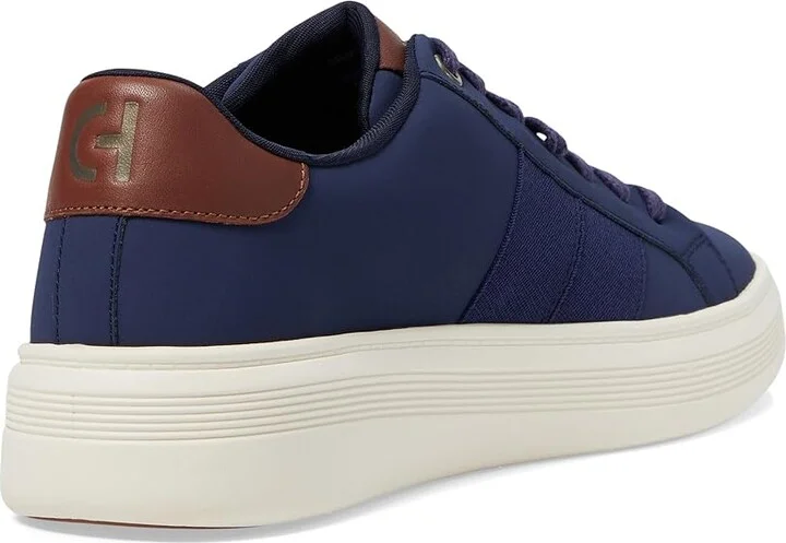 Cole Haan Grand Crosscourt Premier Men's Lace-up Boots Marine Blue/Woodbury/Ivory : 8 W - Wide, Leather - Image 4