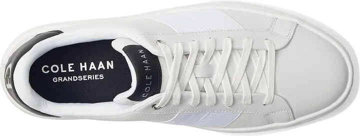 Cole Haan Grand Crosscourt Premier Men's Lace-up Boots White/Black/White : 8 W - Wide, Leather - Image 2