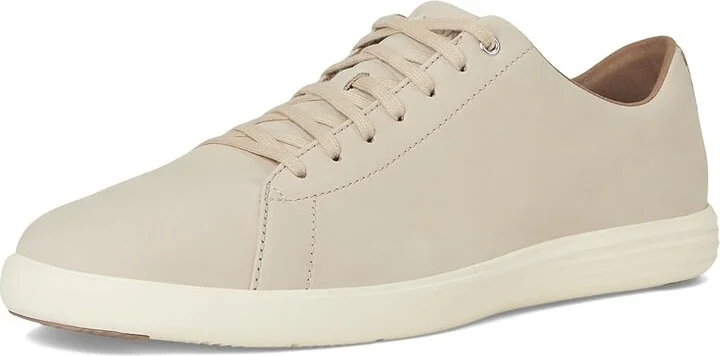 Cole Haan Grand Crosscourt Sneakers Men's Lace-up Boots Light Sesame Nubuck/Ivory : 10 D - Medium, Leather/Suede/Textile - Image 5