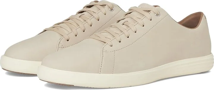 Cole Haan Grand Crosscourt Sneakers Men's Lace-up Boots Light Sesame Nubuck/Ivory : 10 D - Medium, Leather/Suede/Textile