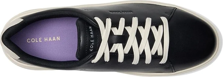Cole Haan Grand Crosscourt Traveler Sneakers Women's Shoes Black/Optic White : 9.5 B - Medium, Leather - Image 2