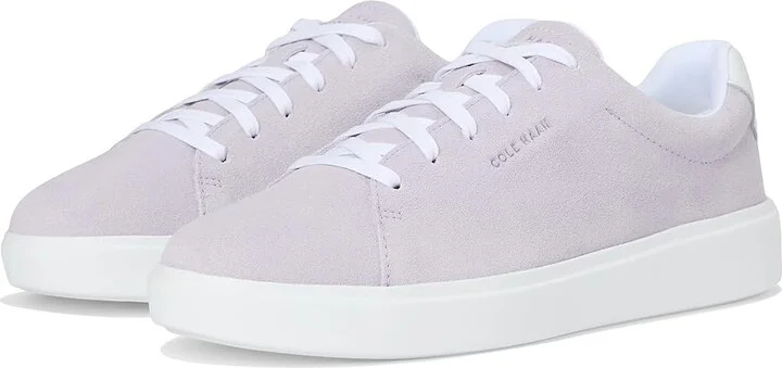 Cole Haan Grand Crosscourt Traveler Sneakers Women's Shoes Thistle Suede/White : 8.5 B - Medium, Leather