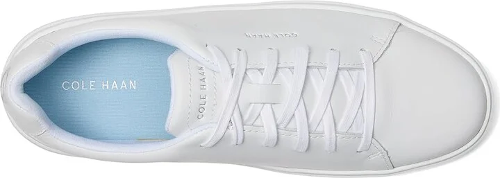 Cole Haan Grand Crosscourt Traveler Sneakers Women's Shoes White/Blue/White : 6 B - Medium, Leather - Image 2