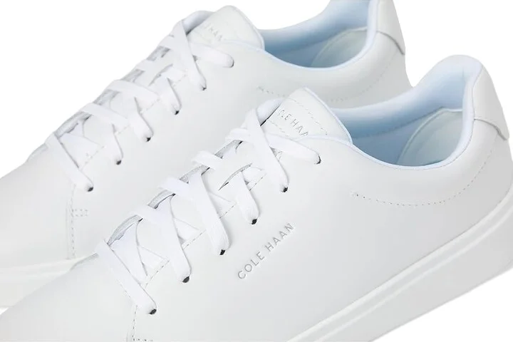 Cole Haan Grand Crosscourt Traveler Sneakers Women's Shoes White/Blue/White : 6 B - Medium, Leather - Image 7