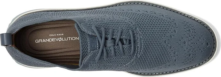 Cole Haan Grand Evolution Stitchlite Oxford Men's Shoes Stormy Weather/Ivory/Cloud Blue : 9.5 D - Medium, Synthetic - Image 2