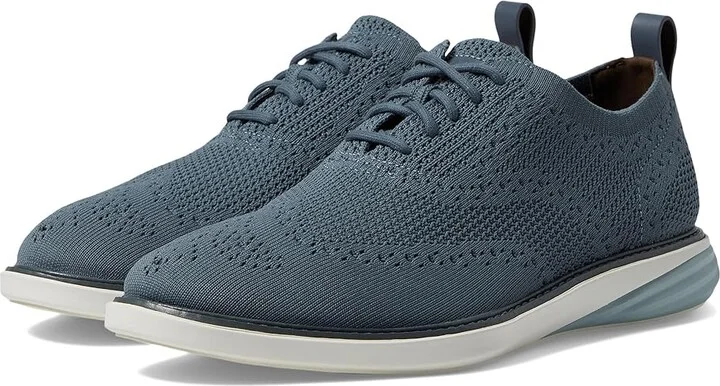 Cole Haan Grand Evolution Stitchlite Oxford Men's Shoes Stormy Weather/Ivory/Cloud Blue : 9.5 D - Medium, Synthetic