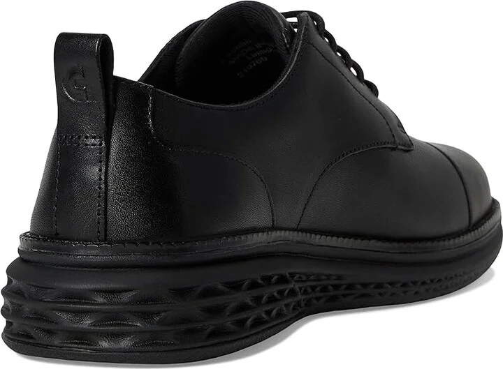 Cole Haan Grand Hurrion Cap Toe Oxford Men's Lace-up Boots Black/Black : 7 D - Medium, Leather - Image 4