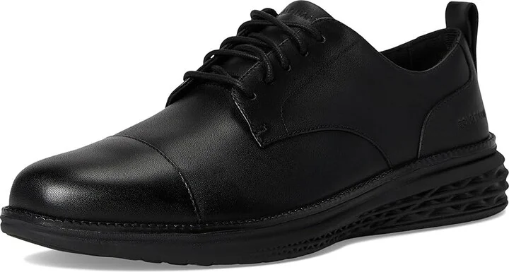 Cole Haan Grand Hurrion Cap Toe Oxford Men's Lace-up Boots Black/Black : 7 D - Medium, Leather - Image 5