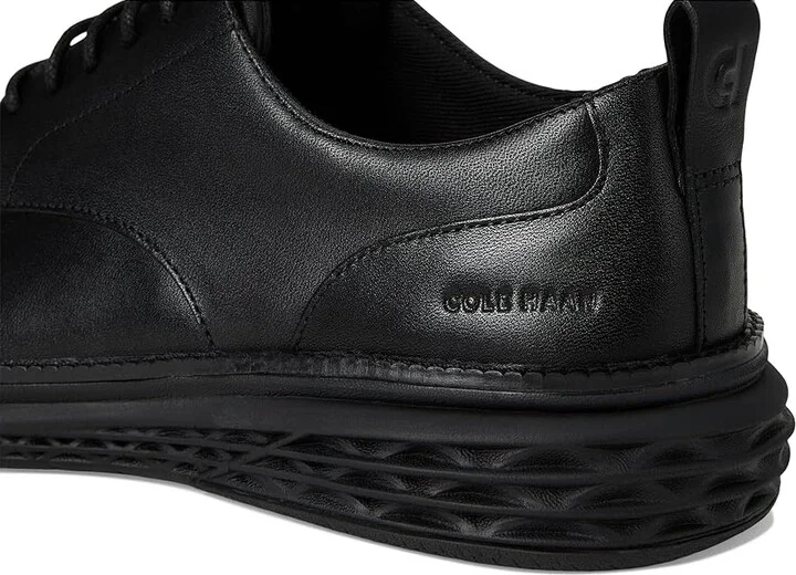 Cole Haan Grand Hurrion Cap Toe Oxford Men's Lace-up Boots Black/Black : 7 D - Medium, Leather - Image 7