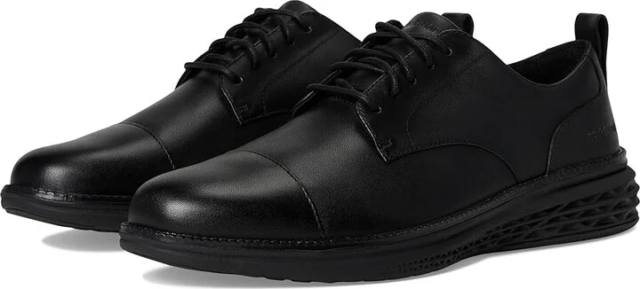 Cole Haan Grand Hurrion Cap Toe Oxford Men's Lace-up Boots Black/Black : 7 D - Medium, Leather