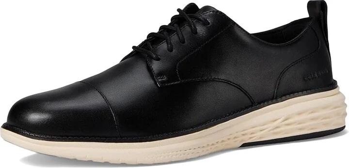 Cole Haan Grand Hurrion Cap Toe Oxford Men's Lace-up Boots Black/Ivory : 10 D - Medium, Leather - Image 5