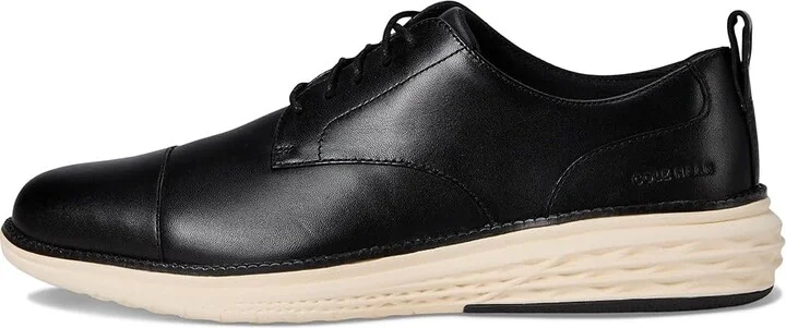 Cole Haan Grand Hurrion Cap Toe Oxford Men's Lace-up Boots Black/Ivory : 10 D - Medium, Leather - Image 6