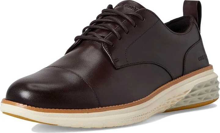 Cole Haan Grand Hurrion Cap Toe Oxford Men's Lace-up Boots Dark Chocolate/Ivory : 9.5 D - Medium, Leather - Image 5