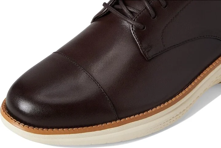 Cole Haan Grand Hurrion Cap Toe Oxford Men's Lace-up Boots Dark Chocolate/Ivory : 9.5 D - Medium, Leather - Image 7