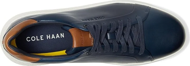 Cole Haan Grand Hurrion Cup Ltt Sneakers Men's Shoes Navy Blazer/British Tan/Ivory : 12 D - Medium, Leather - Image 2